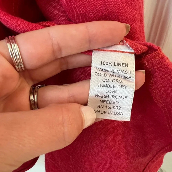 Honorine Edie Washable Linen Ruffle Wrap Dress - Picture 5 of 12